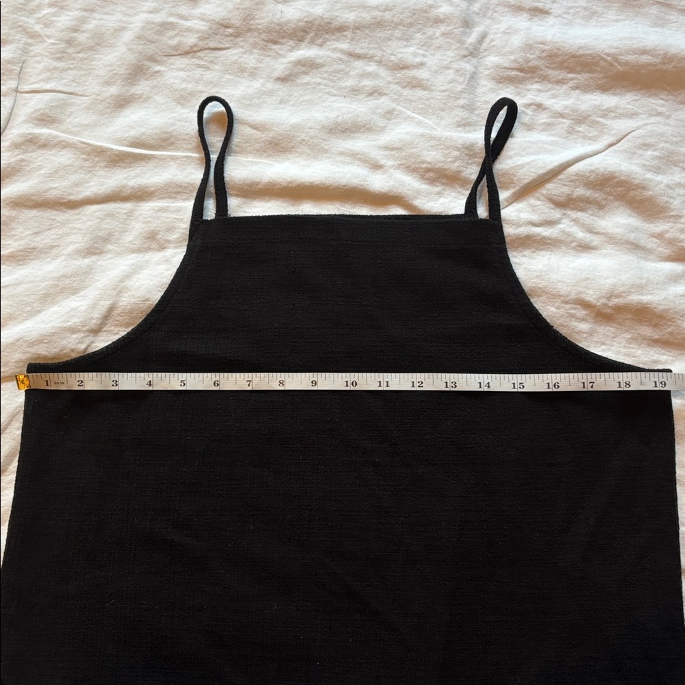 Madewell Apron Tank in True Black - Picture 3 of 5
